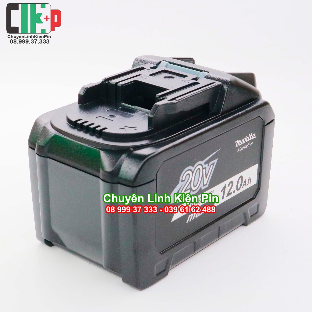 Vỏ mạch thay thế pin Makita 20 12Ah Bầu lắp 15 cell 21700 Nhận sạc zin, kèm kẽm