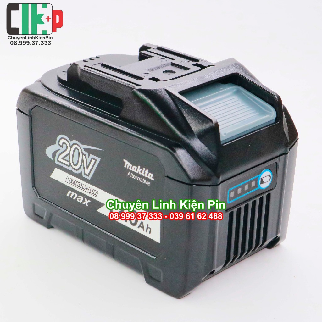 Vỏ mạch thay thế pin Makita 20 12Ah Bầu lắp 15 cell 21700 Nhận sạc zin, kèm kẽm