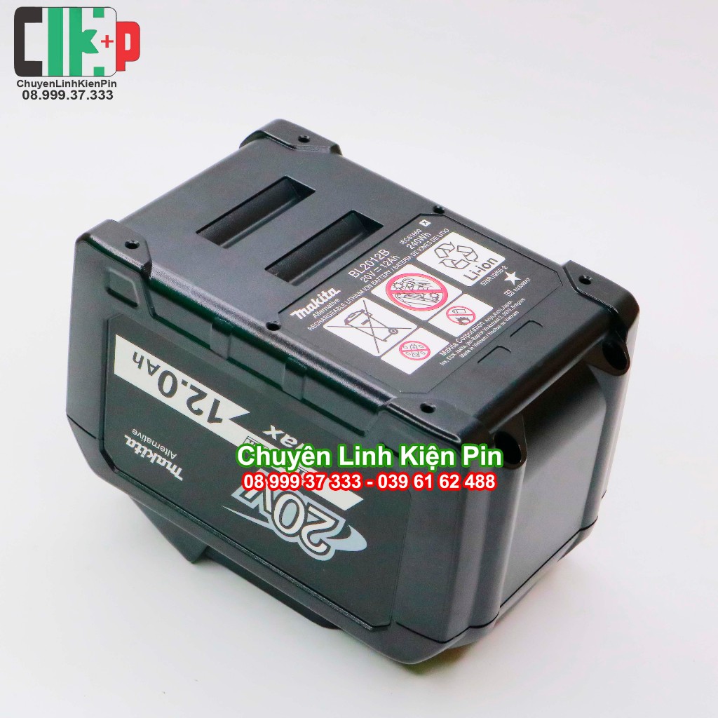 Vỏ mạch thay thế pin Makita 20 12Ah Bầu lắp 15 cell 21700 Nhận sạc zin, kèm kẽm
