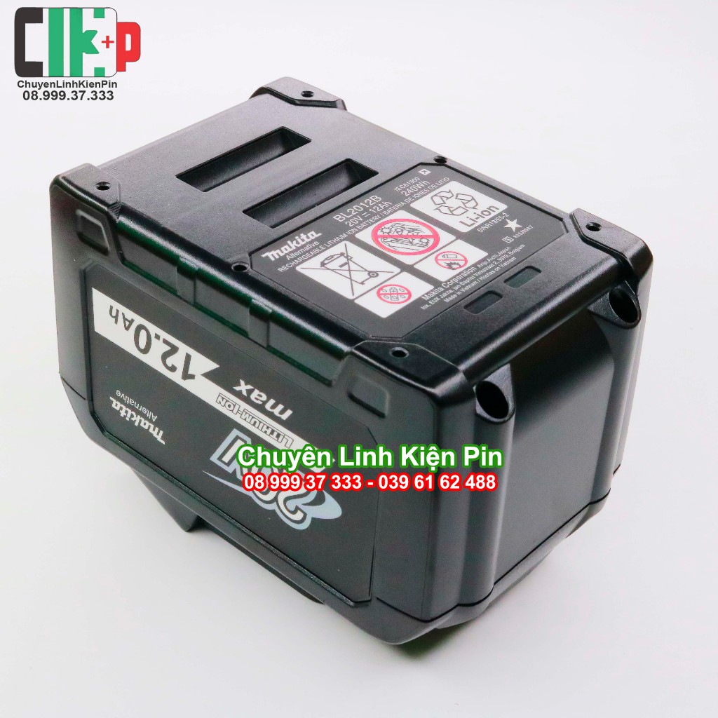 Vỏ mạch thay thế pin Makita 20 12Ah Bầu lắp 15 cell 21700 Nhận sạc zin, kèm kẽm