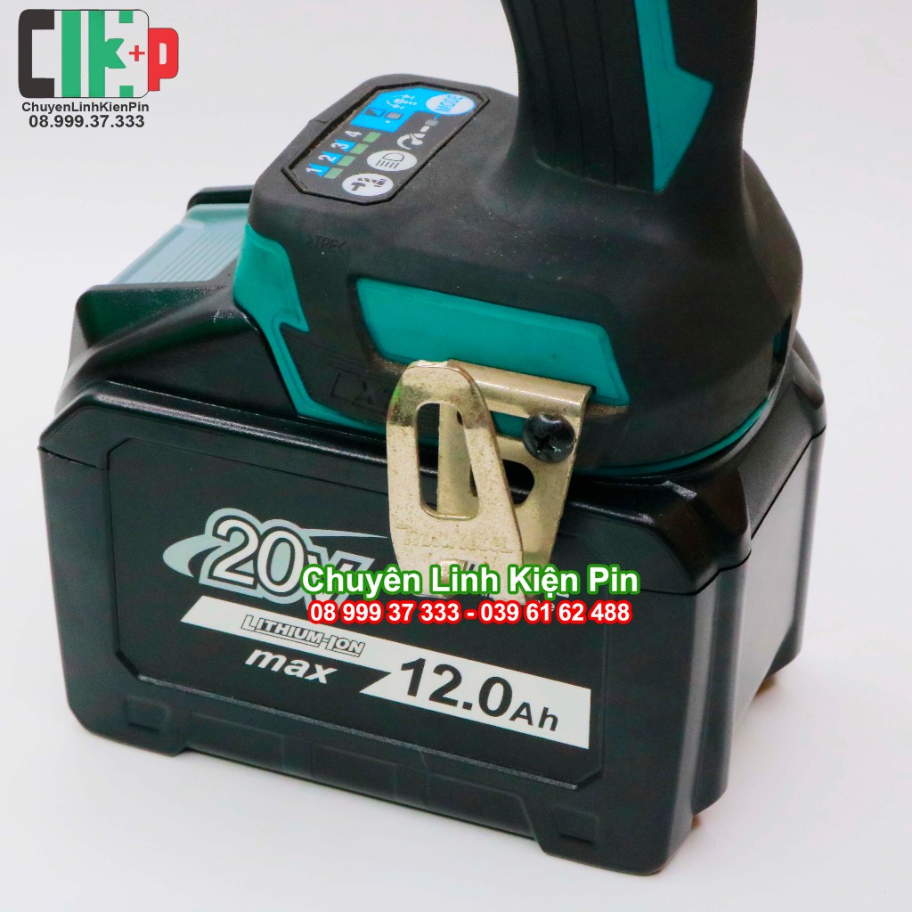 Vỏ mạch thay thế pin Makita 20 12Ah Bầu lắp 15 cell 21700 Nhận sạc zin, kèm kẽm