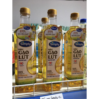 Dầu gạo lứt simply 1L