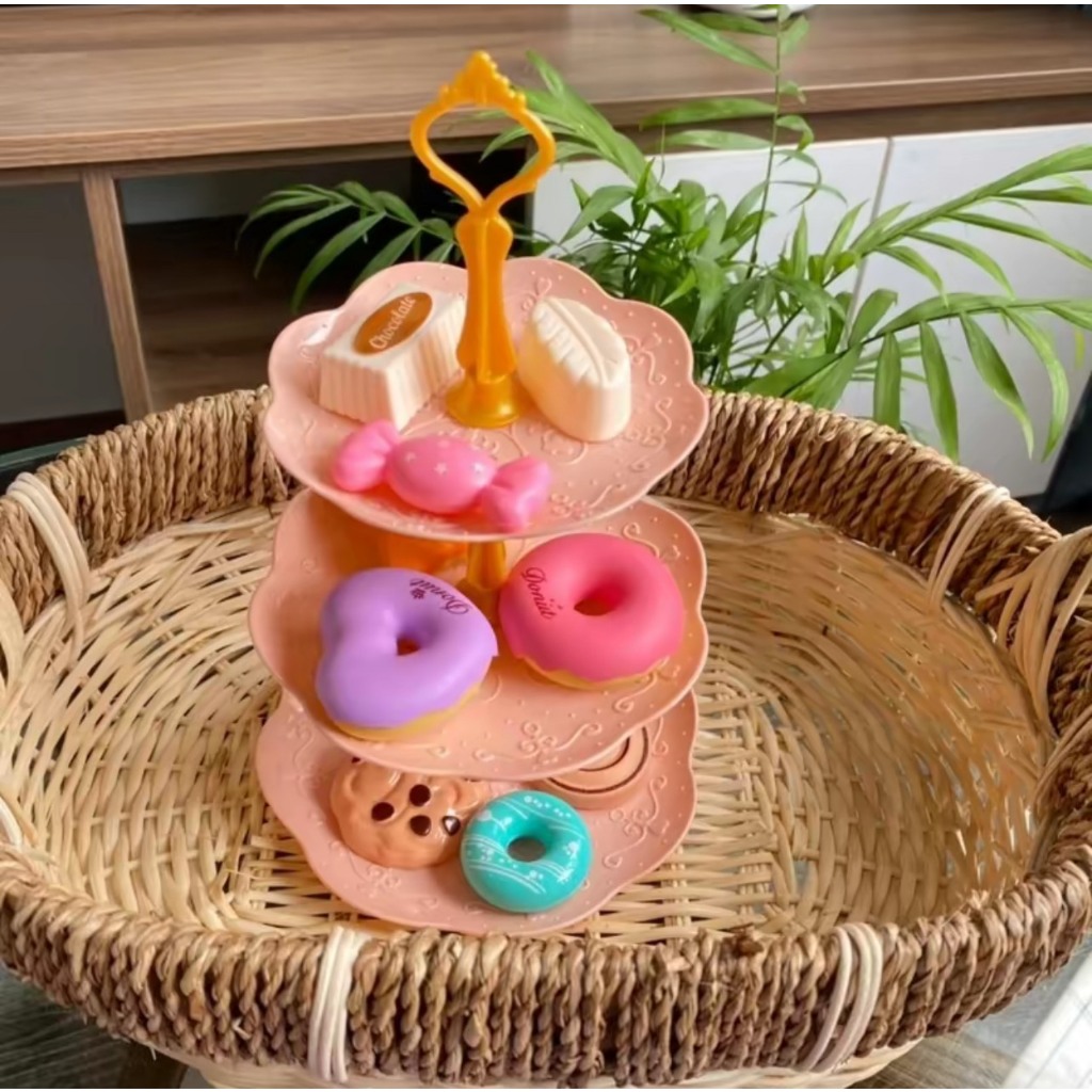 Đồ chơi tiệc trà bánh Pony đáng yêu cho bé, có bộ ấm chén và tháp bánh xinh xắn bằng nhôm siêu bền cho bé