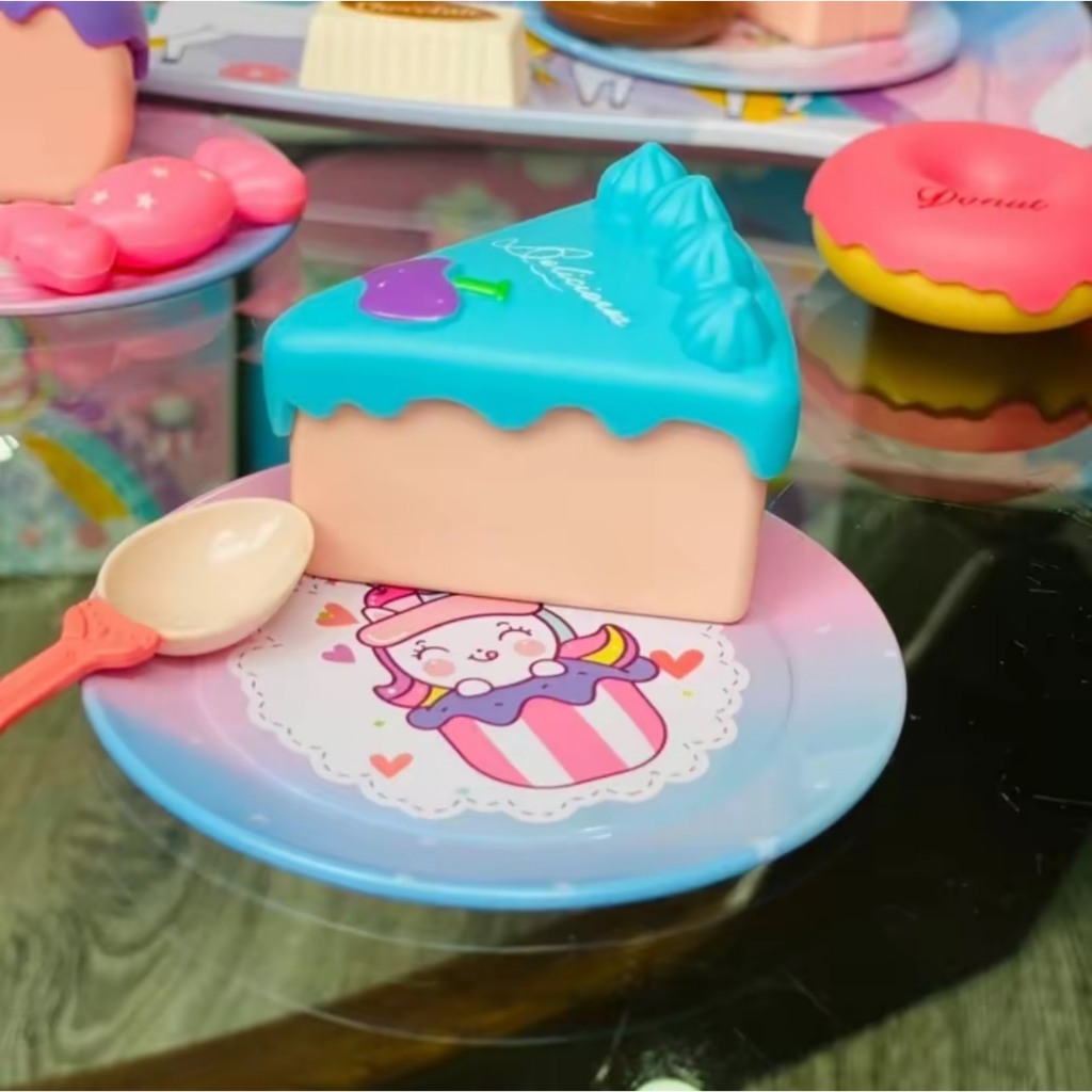 Đồ chơi tiệc trà bánh Pony đáng yêu cho bé, có bộ ấm chén và tháp bánh xinh xắn bằng nhôm siêu bền cho bé