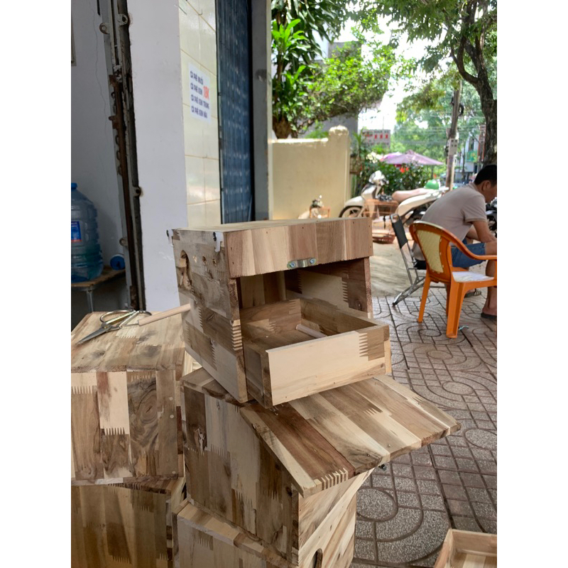 Tổ đẻ có ngăn rút cho Lovebird, Yến phụng, Parrolet... KT: 25x18x20