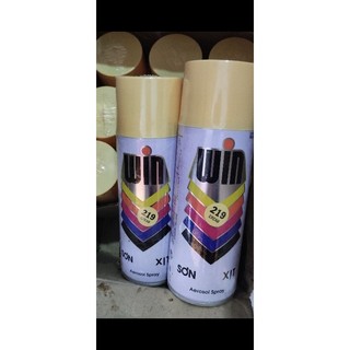 chai xịt màu vàng kem Win
