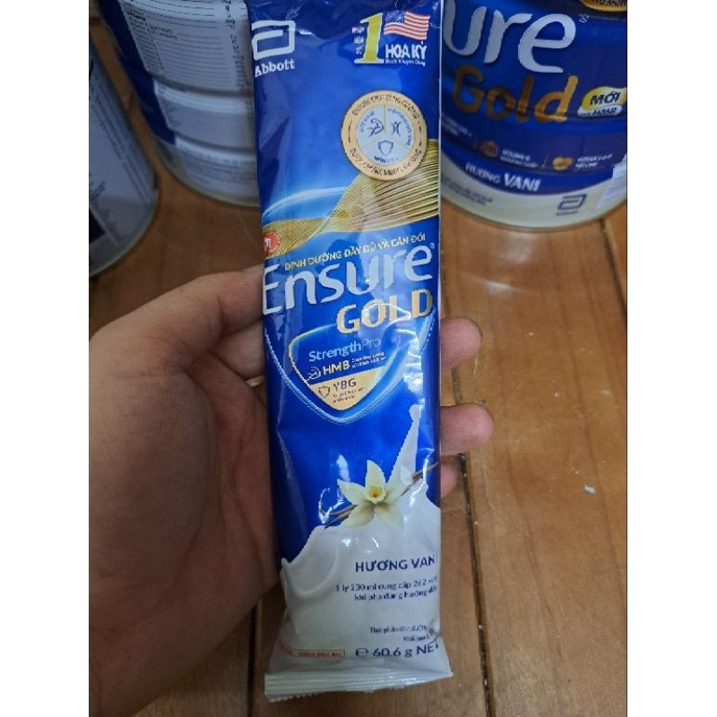 Sữa Gói Ensure 60,6 gram các vị Vani-Cafe -Hạnh Nhân - Lúa Mạch