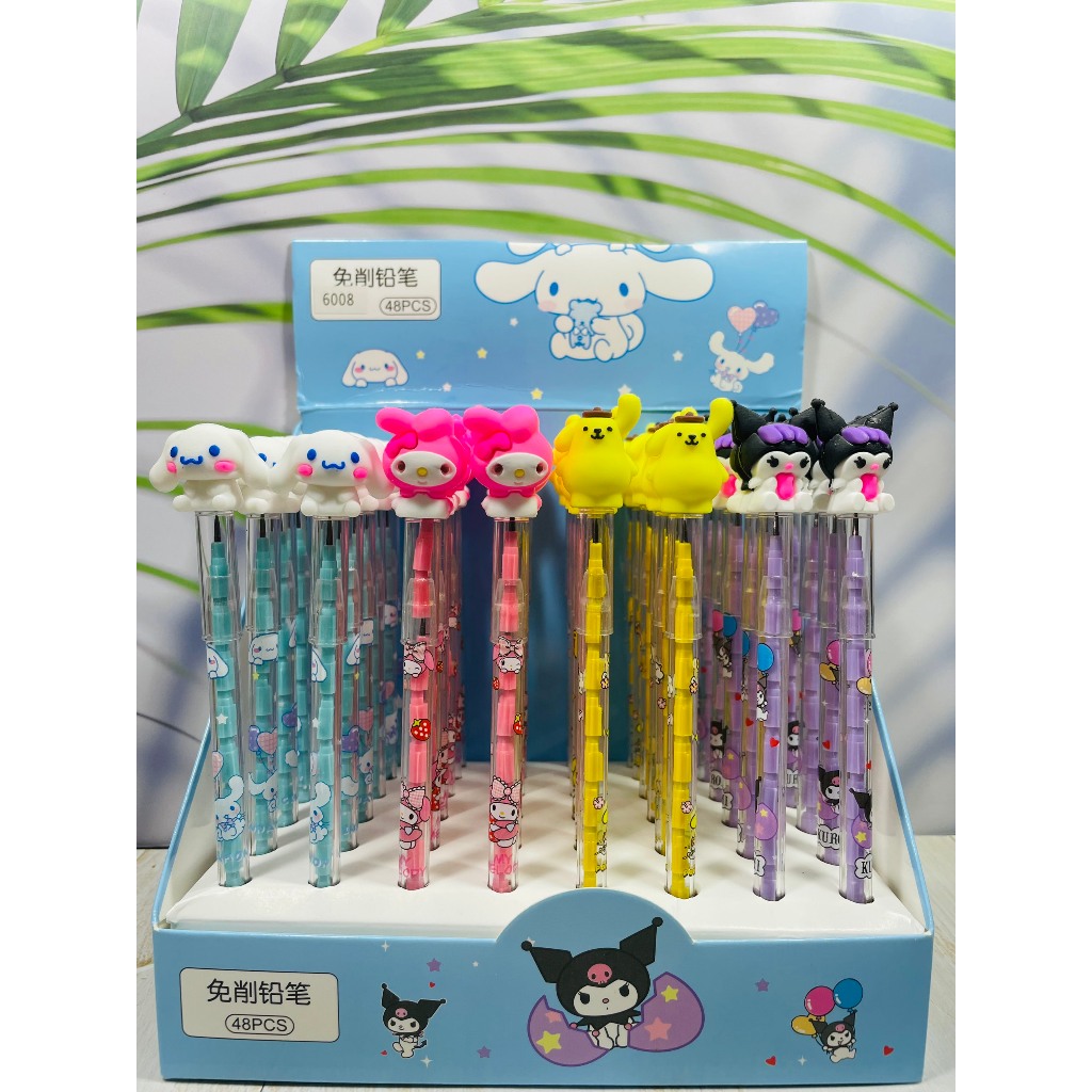 Bút Chì Khúc Sanrio Kuromi, Medoly, Cinnamoroll, Purin, Bút Chì Khúc Nhiều Mẫu Dễ Thương, Bút Chì Rút Ruột Dễ Thương