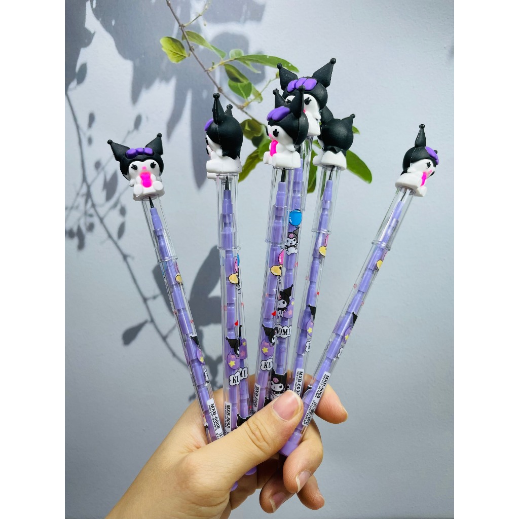 Bút Chì Khúc Sanrio Kuromi, Medoly, Cinnamoroll, Purin, Bút Chì Khúc Nhiều Mẫu Dễ Thương, Bút Chì Rút Ruột Dễ Thương