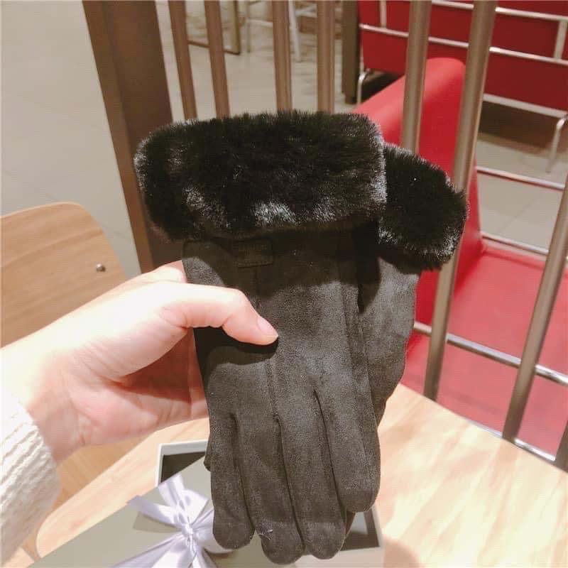 Găng Tay Lông Nhung Giữ Ấm Thời Trang Thu Đông Mới Cho Nữ