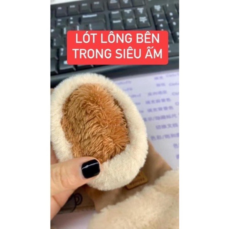 Găng Tay Lông Nhung Giữ Ấm Thời Trang Thu Đông Mới Cho Nữ