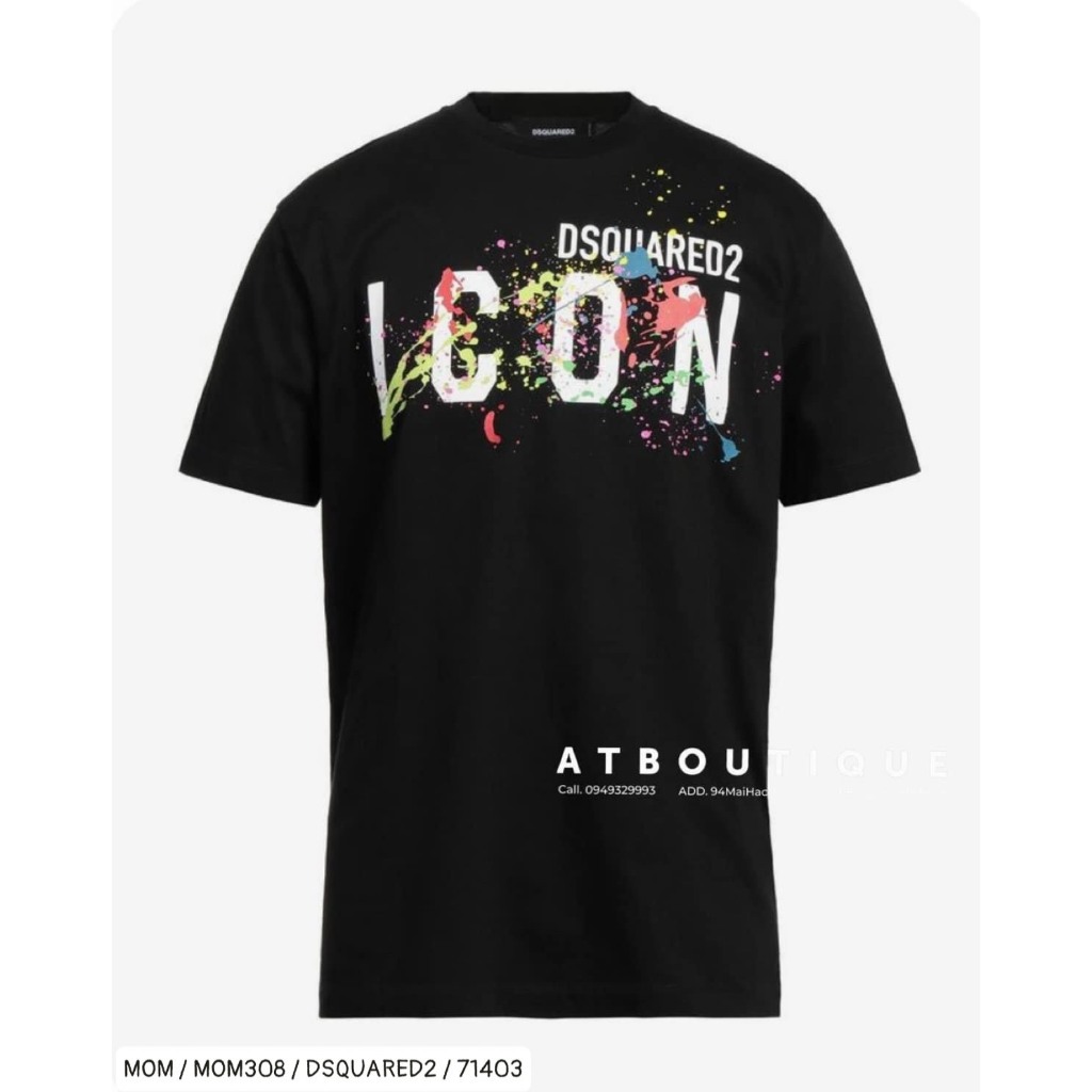 Áo Thun I-CON Vẩy Sơn Siêu Cháy Phố - Áo Phông Nam Mùa Hè 2023 Siêu HOT