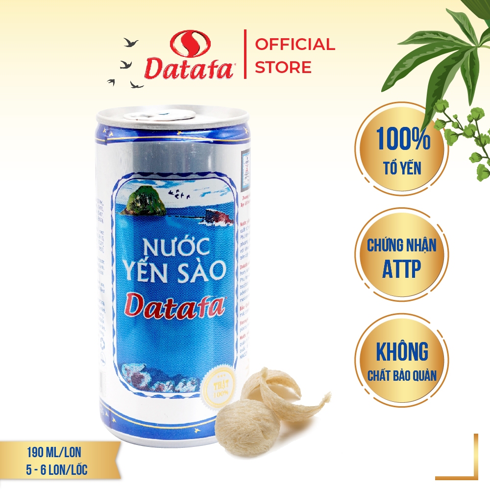 Nước Yến Sào DATAFA 190ml - Lốc 5-6 Lon 190ml