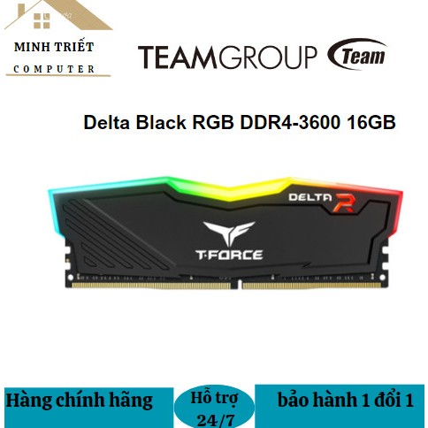 TeamGroup T-Force Delta White RGB 16GB DDR4-3600 (TF4D416G3600HC18J01)