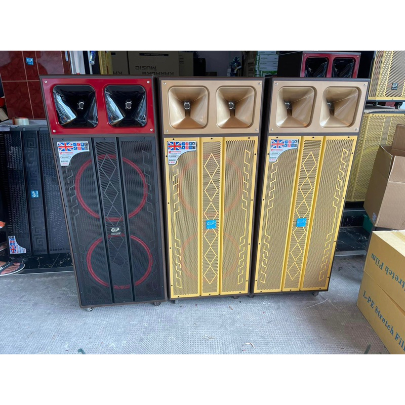 VỎ THÙNG LOA KÉO 4 TẤC ĐÔI 2 BASS 2 TREBLE