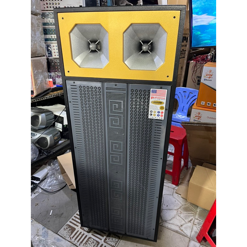 VỎ THÙNG LOA KÉO 4 TẤC ĐÔI 2 BASS 2 TREBLE