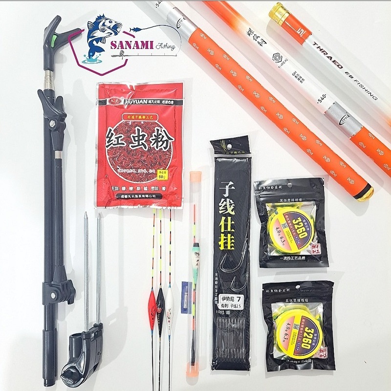 Cần câu tay câu đài Bạch Kinh Thiên cam 6H  tặng kèm ngọn phụ CD28  - Sanami Fishing