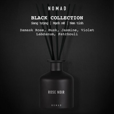 Tinh Dầu Tán Hương Que Mây Nomad Home Fragrance - Black Collection 140ml tông mùi sang trọng mạnh mẽ