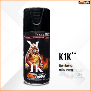 Sơn xịt SAMURAI Kurobushi - K1K Sơn bóng (300ml) chuyên dùng cho xe máy