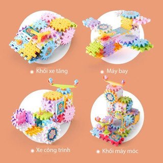 Đồ Chơi Lắp Ráp Bánh Răng Vòng Xoay Chuyển Động 203 Chi Tiết,Xếp Hình Lego Giáo Dục Thông Minh Cho Bé