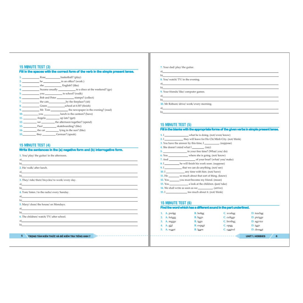 Sách - Trọng Tâm Kiến Thức Và Bài Tập Tiếng Anh Lớp 7 - Biên soạn theo chương trình SGK mới Global Sucess