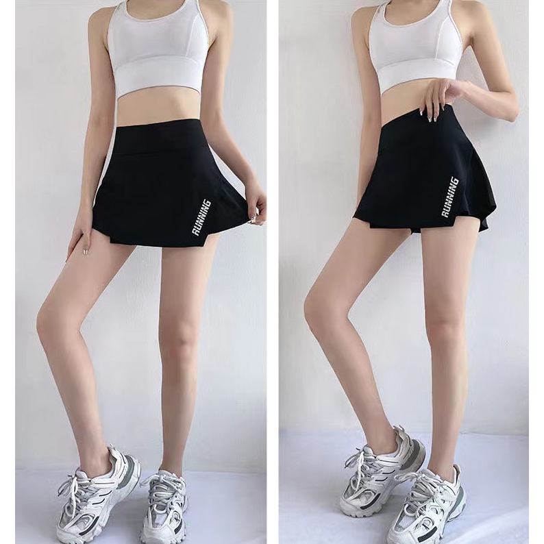 Cacti Keno Váy thể thao nữ Quần legging vô hình hai lớp có thêm túi Váy golf mềm chất lượng cao