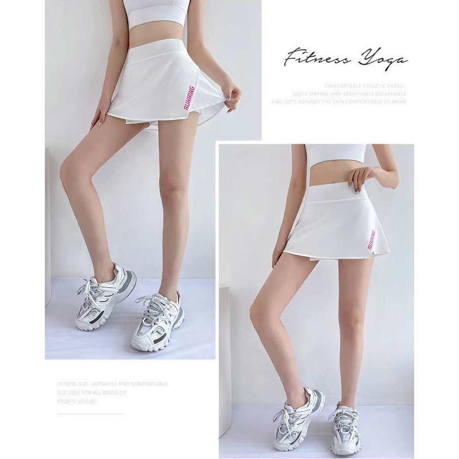 Cacti Keno Váy thể thao nữ Quần legging vô hình hai lớp có thêm túi Váy golf mềm chất lượng cao