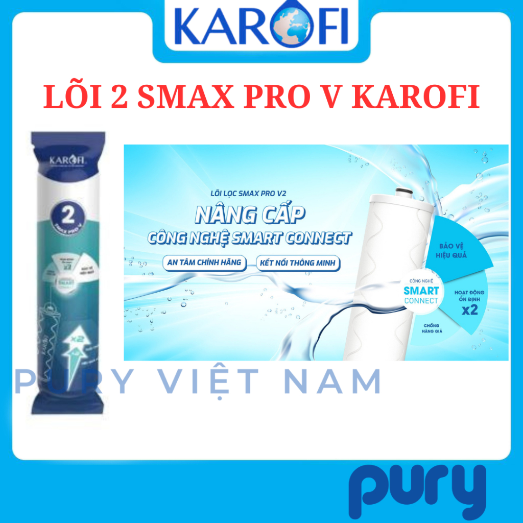 Bộ lõi lọc nước 123 SMAX Pro V Karofi chính hãng, dùng cho model KAQ-X16, KAQ-X26, KAQ-D36S, ...