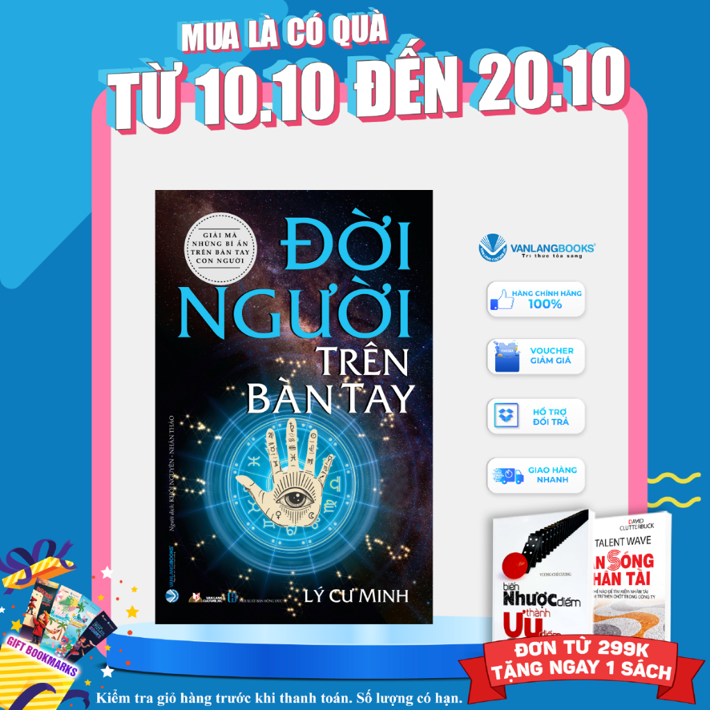 Sách Vanlangbooks - Đời Người Trên Bàn Tay - Lý Cư Minh TB 2022