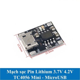 Mạch sạc pin lithium - ion 18650 3.7v mini