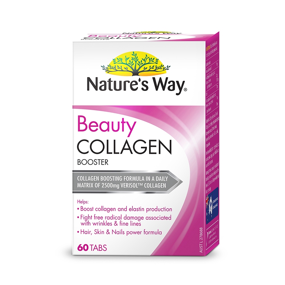 Viên Uống Collagen Nature's Way Beauty Collagen Booster Giúp Làm Đẹp Da, Tóc, Móng