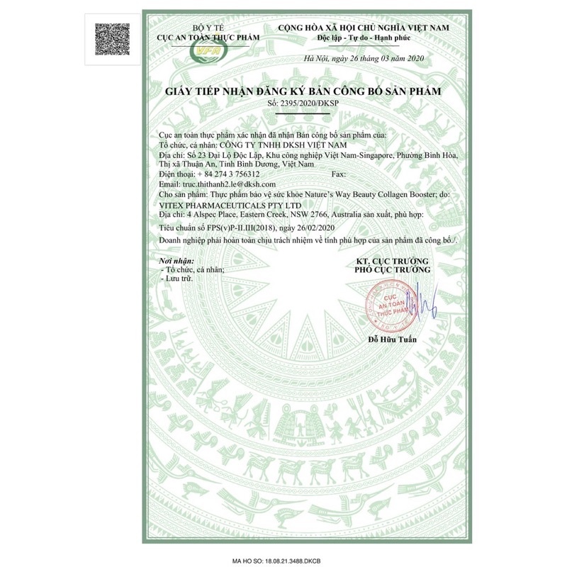 Viên Uống Collagen Nature's Way Beauty Collagen Booster Giúp Làm Đẹp Da, Tóc, Móng