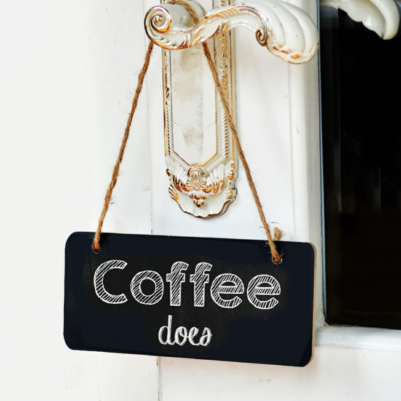 Tấm bảng đen viết phấn treo tường trang trí, treo cửa hàng, bảng chỉ dẫn-BOMME