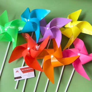 CHONG CHÓNG NHỰA 7 MÀU 4 CÁNH SIZE 23CM