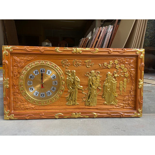 Tranh đồng hồ treo tường gỗ cao cấp