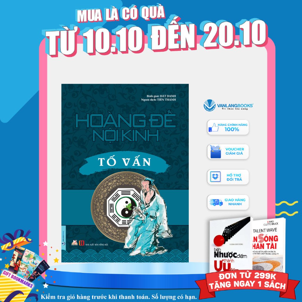 Sách Vanlangbooks - Hoàng Đế Nội Kinh - Tố Vấn