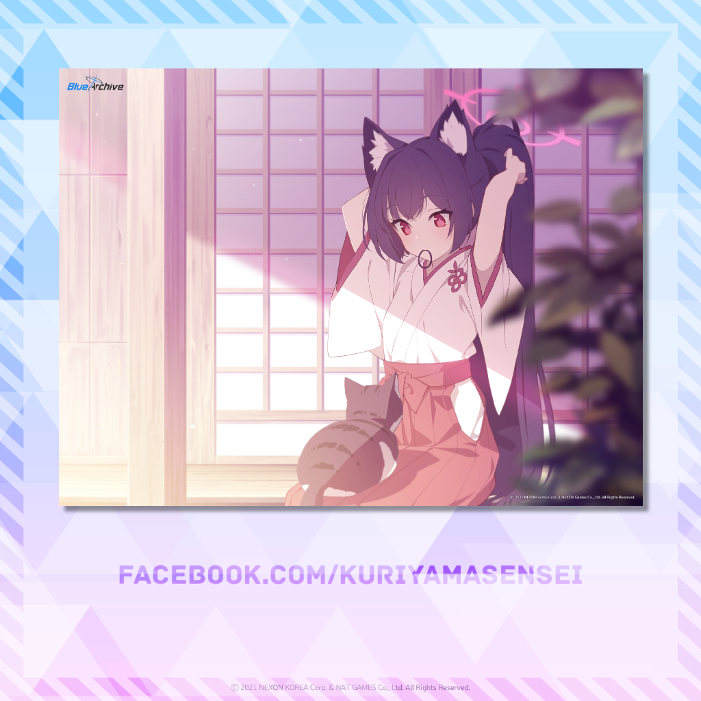 - Poster A4 Blue Archive Bản Official Digital Merch