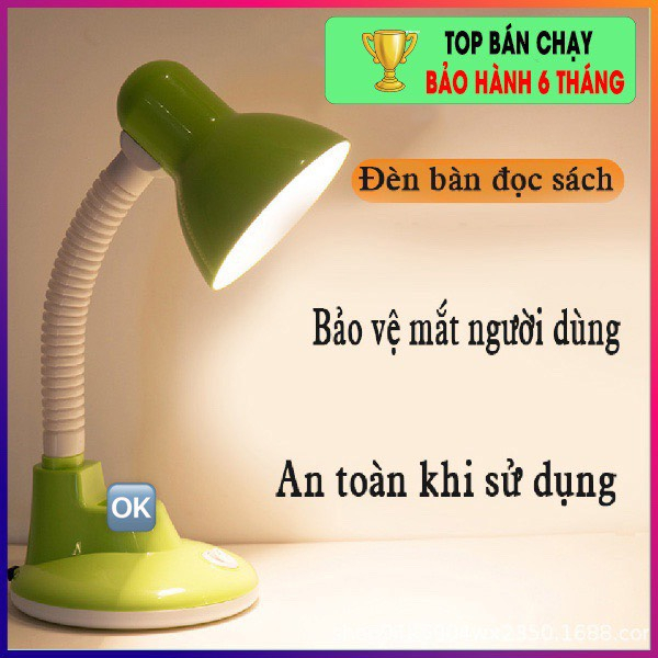 Đèn học để bàn cho bé  chống cận có kèm giá để bút tiện lợi  nhiều màu sắc