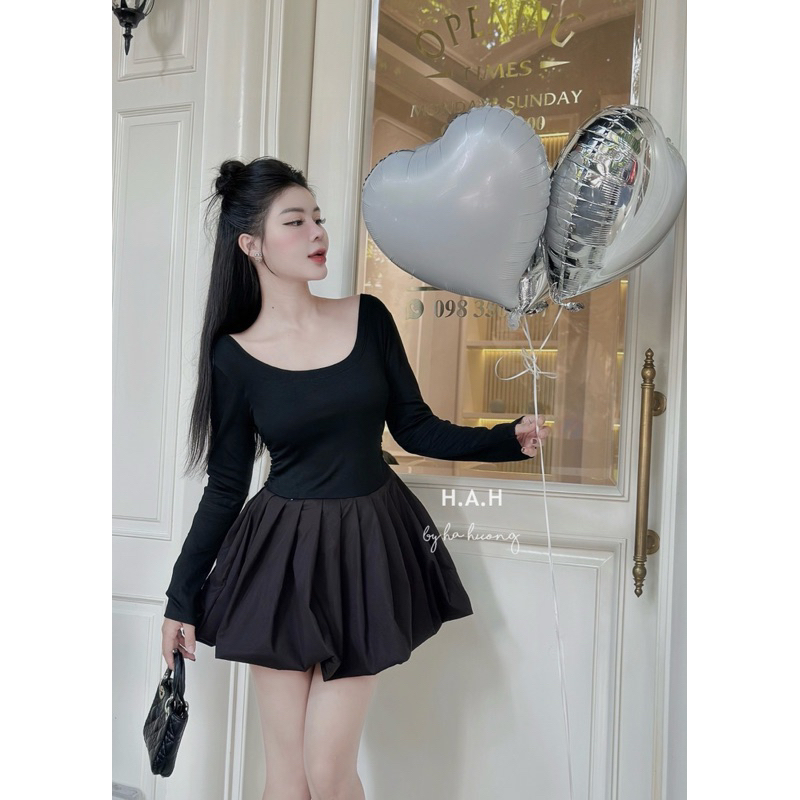 Váy nữ xoè chân phồng tiểu thư xinh lắm