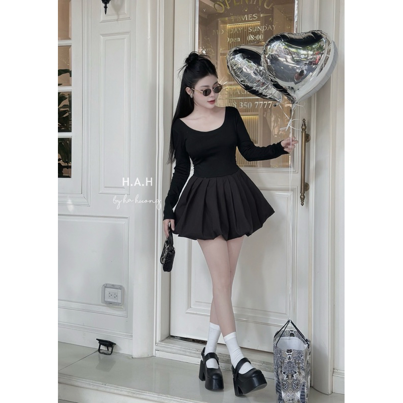 Váy nữ xoè chân phồng tiểu thư xinh lắm