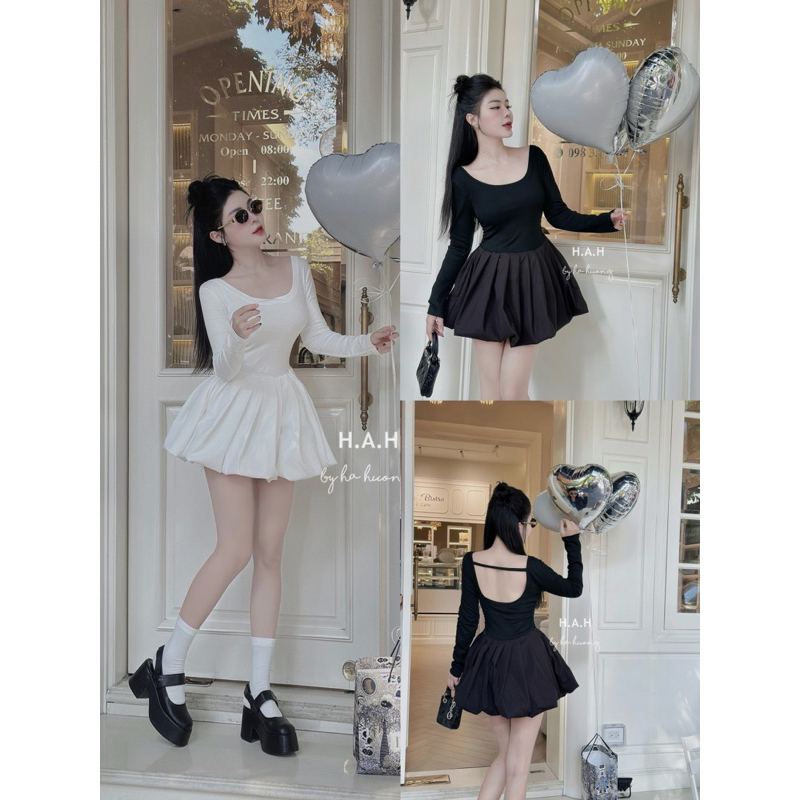 Váy nữ xoè chân phồng tiểu thư xinh lắm