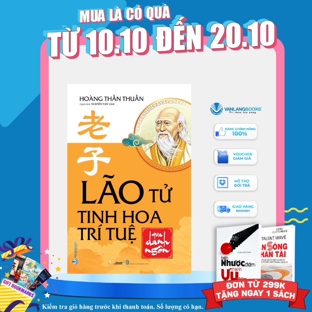Sách Vanlangbooks - Lão Tử - Tinh Hoa Trí Tuệ Qua Danh Ngôn