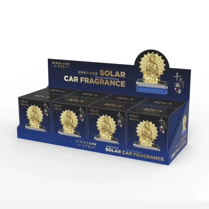 Nước Hoa Ô Tô kiêm Tượng Phật Quan Thế Âm Chạy Năng Lượng Mặt Trời Tỏa Hương Thơm Mát Nhẹ Nhàng - 50ml Quan Âm