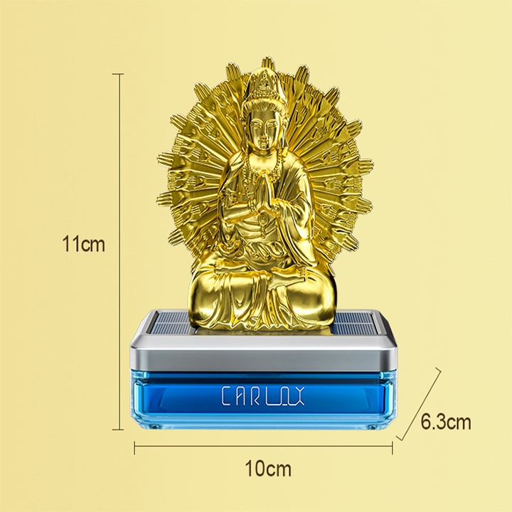 Nước Hoa Ô Tô kiêm Tượng Phật Quan Thế Âm Chạy Năng Lượng Mặt Trời Tỏa Hương Thơm Mát Nhẹ Nhàng - 50ml Quan Âm