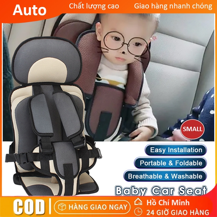Ghế Ngồi Ô Tô Cho Bé - Đai An Toàn Trên Oto Địu Gắn Ghế Xe Hơi Cho Trẻ Có Quai Đeo Thoáng Khí Ghế Trẻ Em Ô Tô Đai