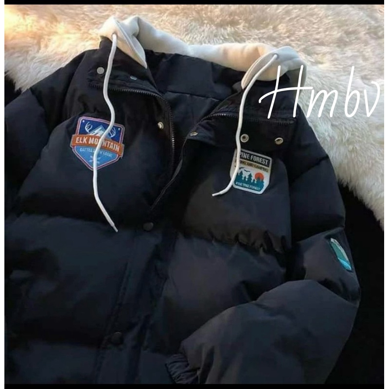 Áo khoác phao unisex.Nam nữ mũ nỉ siêu dày dặn siêu ấm áp hàng chuẩn loại 1 phong cách Hàn Quốc,MẶC Đôi Chưa Có Đánh Giá