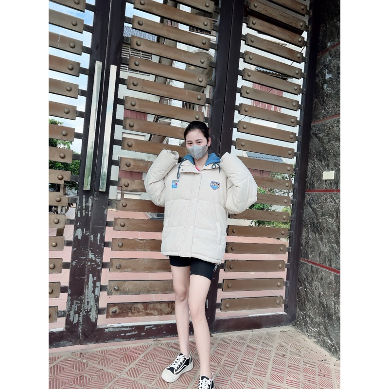 Áo khoác phao unisex.Nam nữ mũ nỉ siêu dày dặn siêu ấm áp hàng chuẩn loại 1 phong cách Hàn Quốc,MẶC Đôi Chưa Có Đánh Giá