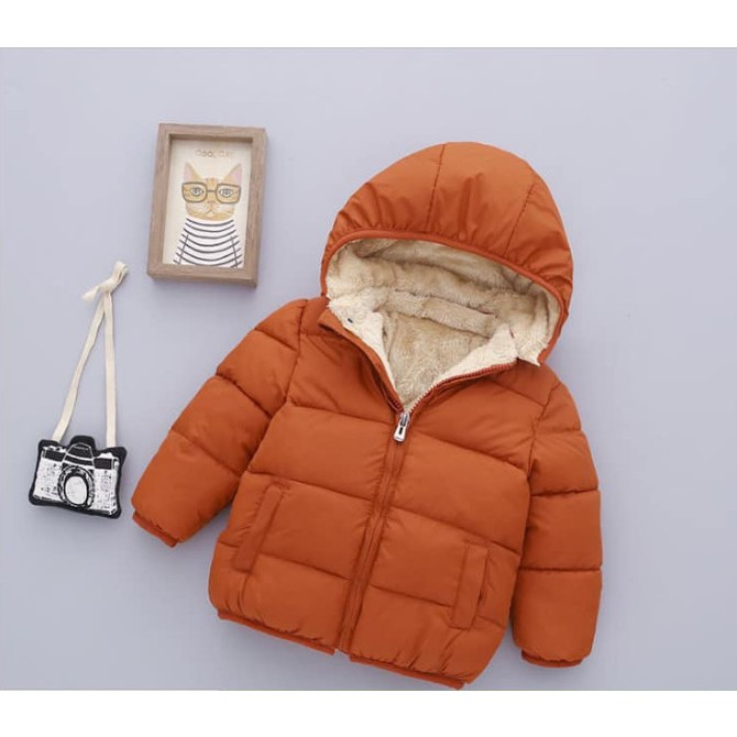 Áo khoác Phao Lót Lông Chính Hãng BEBELE, Áo Phao Lót Lông Cừu Dày Dặn Cho Bé