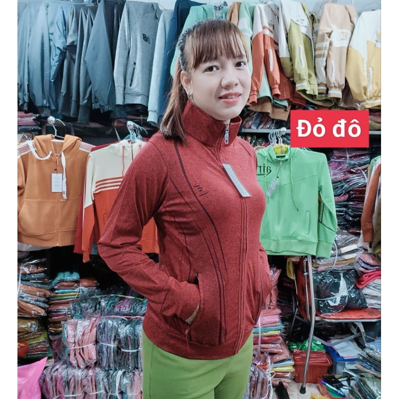 Áo khoác đốm ko nón thun lạnh siêu mát