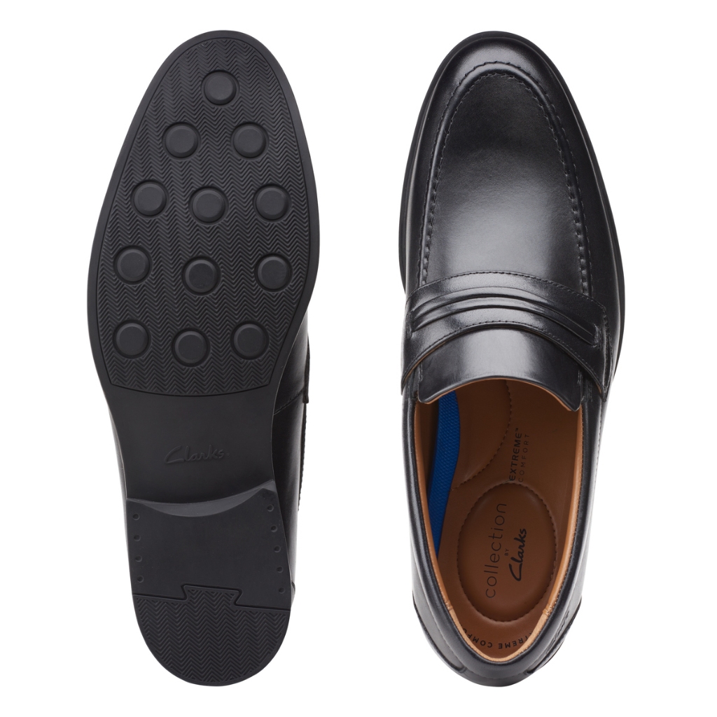 Giày Lười Da Nam Clarks - Whiddon Loafer màu Đen